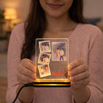Personalized Brother Photo LED Lamp – Custom Acrylic Photo Night Light (8×6 Inch) | Love Craft Gifts