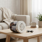 Personalized Bluetooth Speaker with Custom 3-Image Print | LED Wireless Speaker Gift | Love Craft Gifts