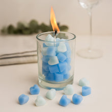 Heart Bubble Candle in Jar Glass