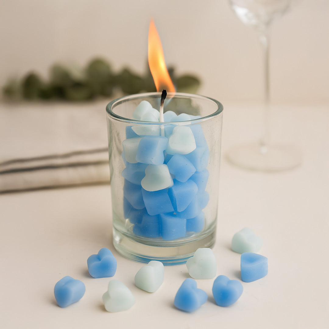 Personalized Heart Bubble Candle in Jar Glass | Love Craft Gifts