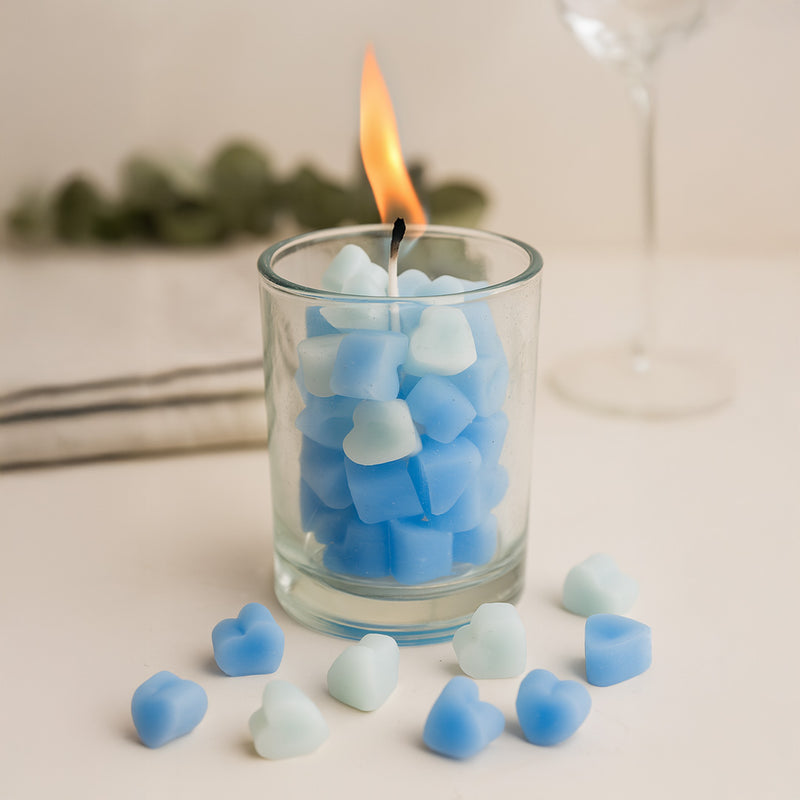 Personalized Heart Bubble Candle in Jar Glass | Love Craft Gifts