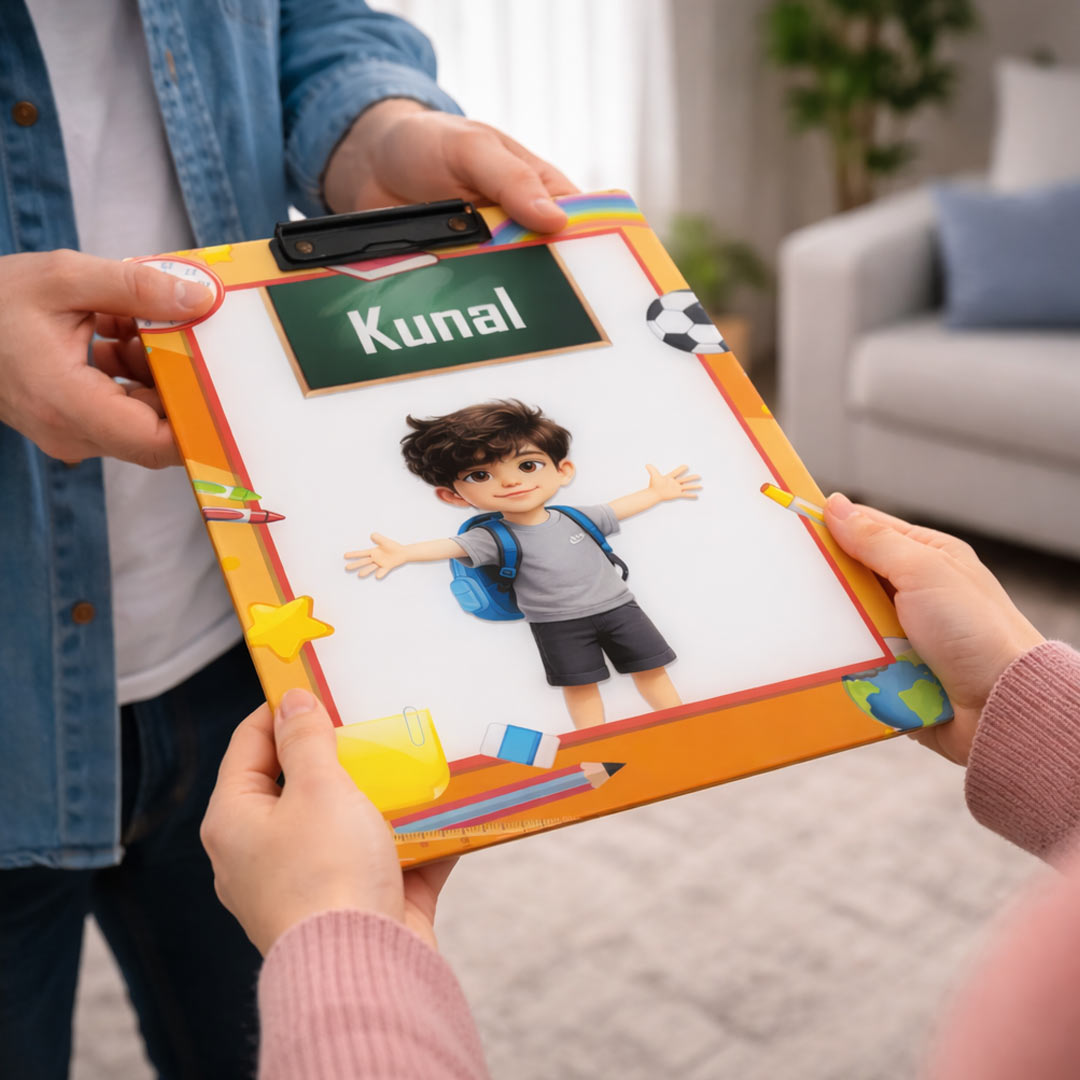 Personalized Kids Study Clipboard with Name & Photo | Love Craft Gifts