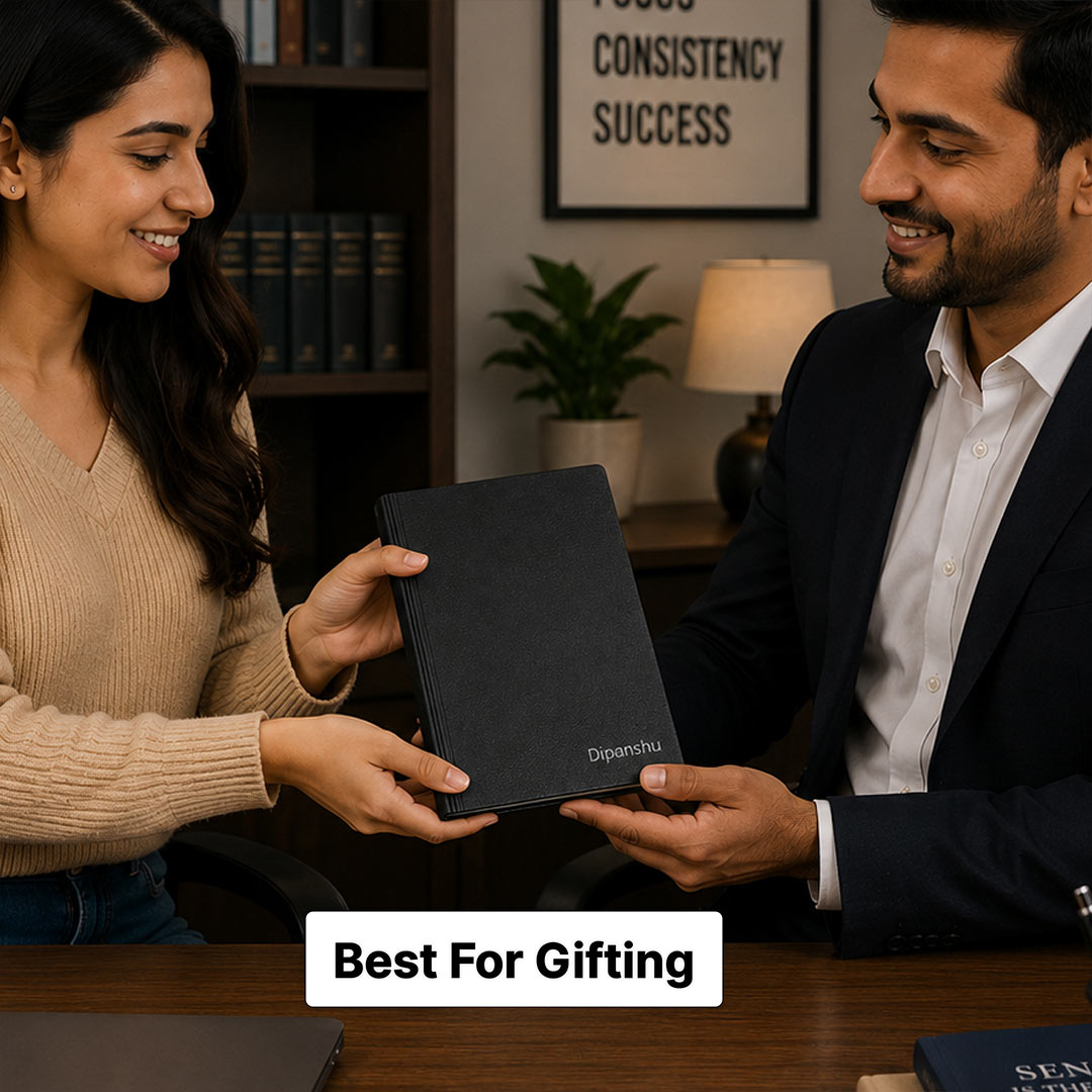 Personalized Leather Diary for Men & Women | Custom Name Notebook Journal | Premium Office & Gifting Diary by Love Craft Gifts™