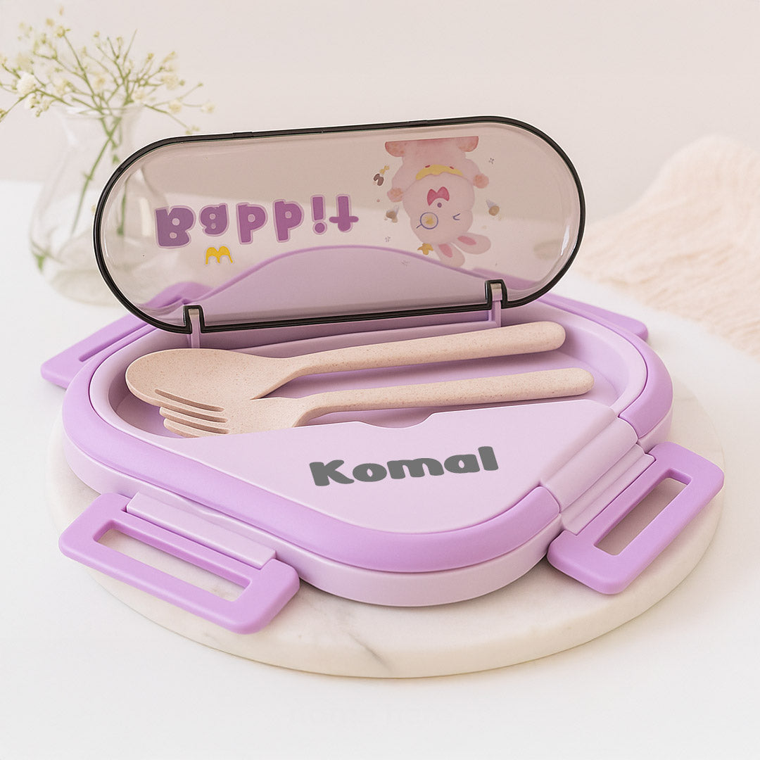 Personalized Stainless Steel Lunchbox with Character Design | Dinosaur, Rabbit, Unicorn | Love Craft Gifts