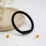 Personalized Braided Leather Bracelet for Men | Love Craft Gifts
