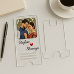 Personalized Couple Mobile Stand – Custom Photo & Name Phone Holder Gift | Love Craft Gifts