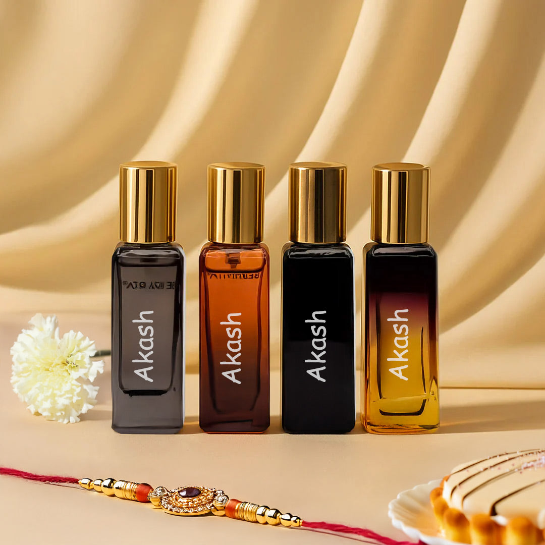 Raksha Bandhan Personalized Perfume Gift Box for Brother | Love Craft Gifts