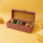 Personalized Pink Traditional Bangle Box – Long Rectangular Design | Love Craft Gifts