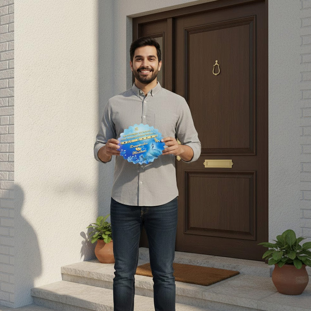 Personalized Krishna Name Plate | Love Craft Gifts