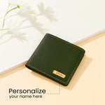 Personalized Leather Wallet with Name Plate | Love Craft Gifts