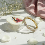 Personalized Square Bangle Box with Watercolor Art | Love Craft Gifts