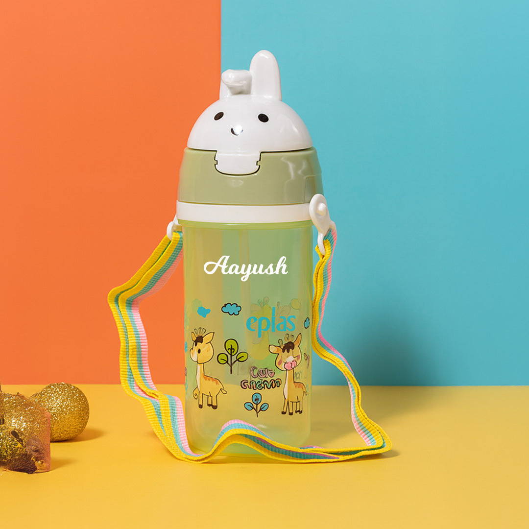 Personalized Kids Water Bottle with Straw – Cute Animal Designs | Love Craft Gift