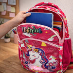 Personalized Unicorn School Backpack for Girls – Custom Name Kids Bag | Love Craft Gifts