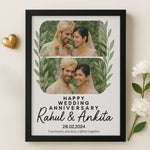 Wedding Anniversary Photo Frame – Personalized Gift with Name & Date | Love Craft Gifts