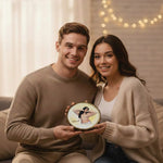 Personalized Wooden Slice (8×8 Inch) with Portrait Art | Love Craft Gifts