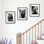 Personalized Black & White Couple Wall Frame – Ace of Spades Design 8x12 inch | Love Craft Gifts