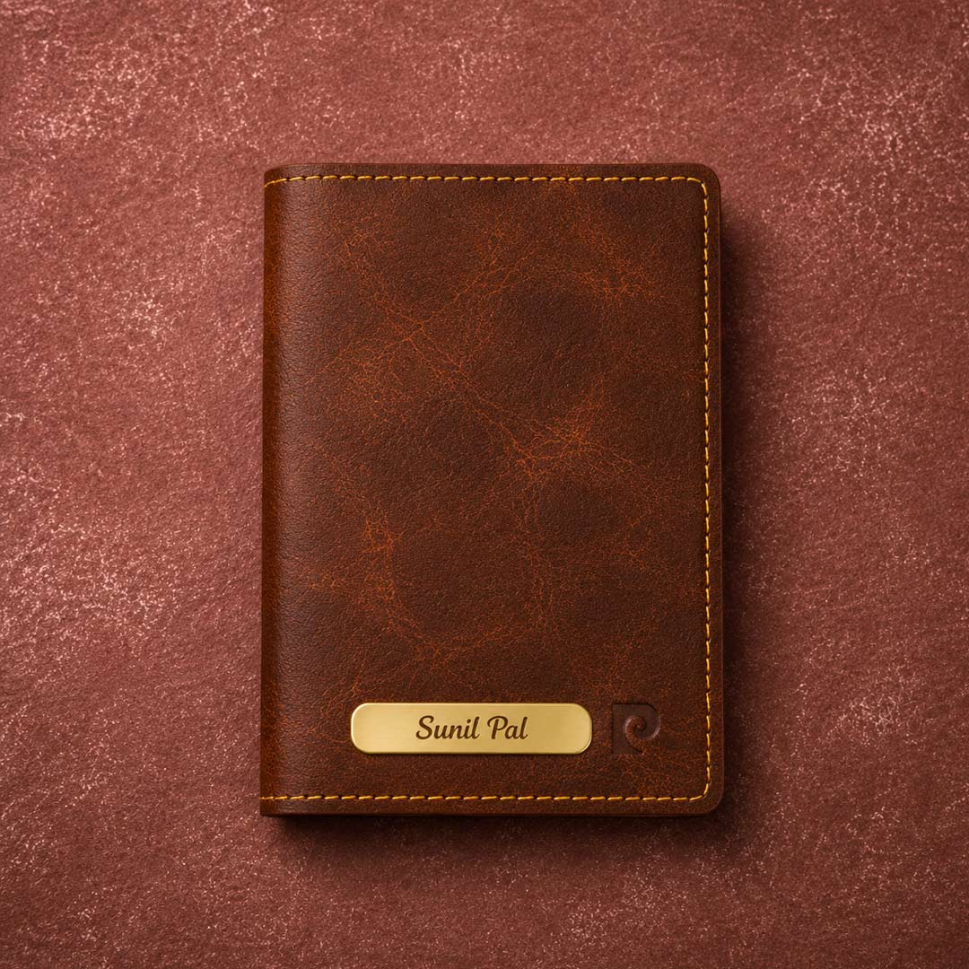 Pierre Cardin Impression Brown Leather Gift Set | Personalized Executive Gift | Love Craft Gifts™