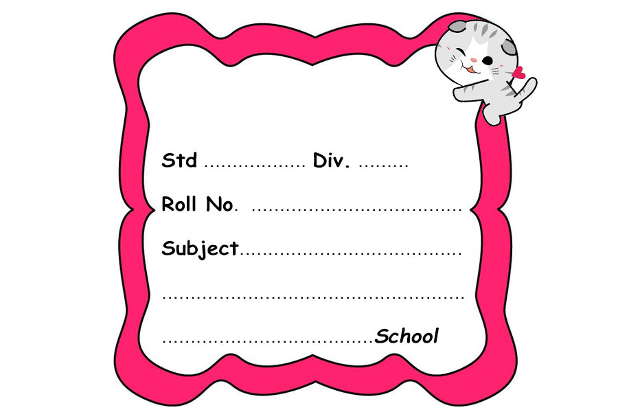 Pink Kitty Name Slips 