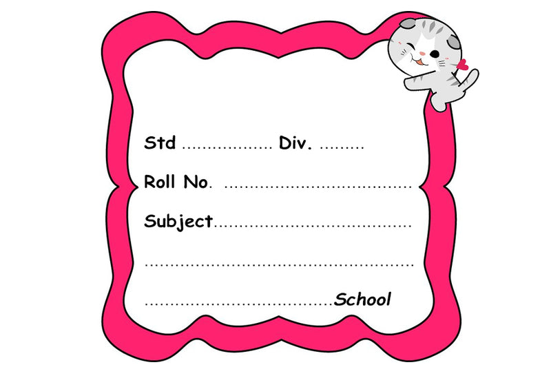 Pink Kitty Name Slips 