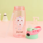 Love Air Personalized Kids Water Bottle | 250ml | Cute Bear Design | BPA-Free Sipper with Straw Lid | Love Craft Gifts