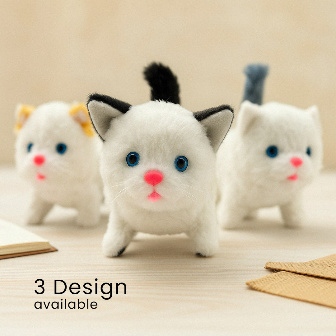 Talking & Walking Plush Cat – Fun and Engaging Toy for Kids| Love Craft Gifts