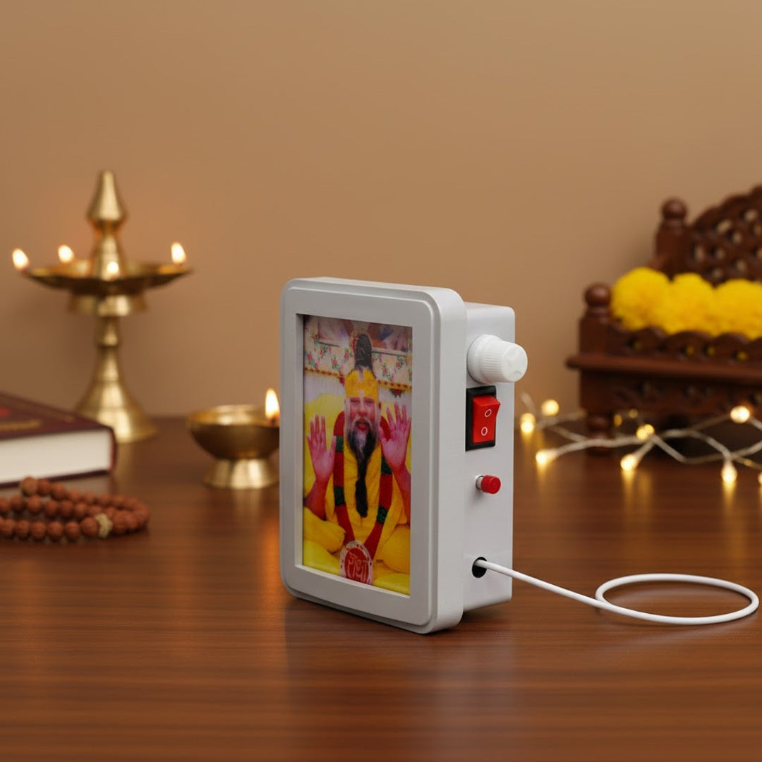 Personalized Premanand Maharaj Chanting Box – With Photo & Powerful Bhajan Audio