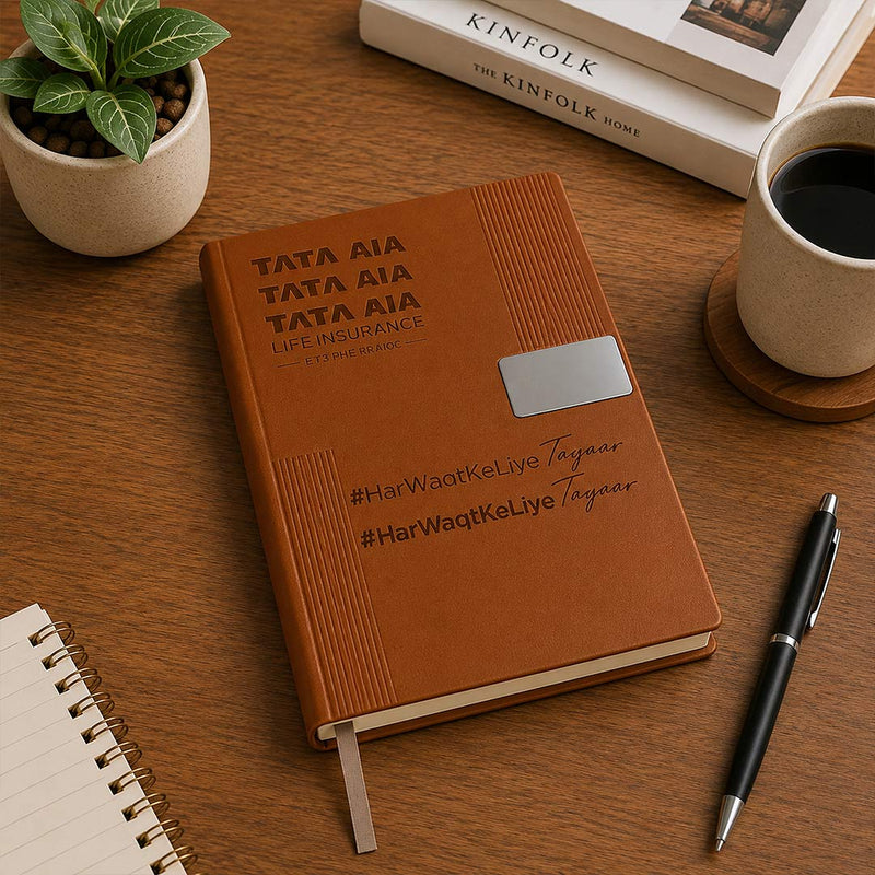 Personalized Executive Diary with Custom Text Engraving | Premium Hardbound Journal Gift for Professionals, Office Use & Corporate Gifting - A5 | Love Craft Gifts™