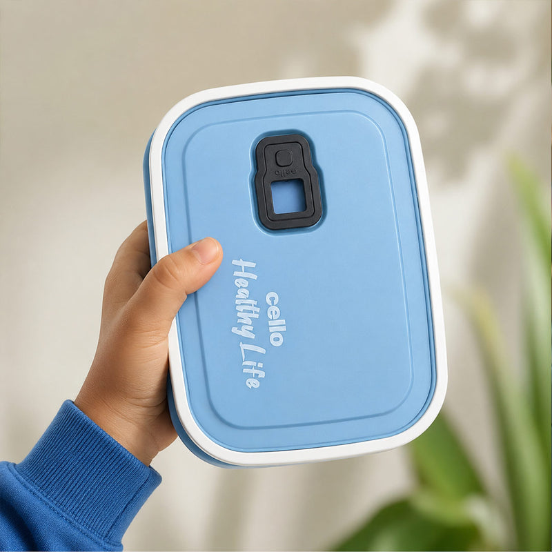 Personalized CELLO Fresh Pack 700ml Stainless Steel Insulated Lunch Box with Custom Name | Airtight Microwave Safe Tiffin Box for Kids, Office & Travel Use | Love Craft Gifts™