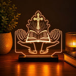 Christian Cross LED Car Dashboard Lamp – Premium Acrylic Jesus Faith Dashboard Light for Car Interior Decor, Spiritual Gift for Christians & Divine Travel Companion | LoveCraftGifts™