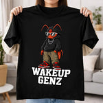 Wake Up Gen Z Cockroach Graphic T-Shirt for Men & Women | Viral Satirical Streetwear Tee Inspired by Internet Youth Culture - Black | Available in S, M, L, XL & XXL | Love Craft Gifts™
