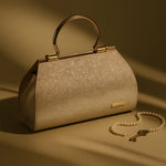 Luxury Champagne Gold Handbag for Women – Premium Party & Office Tote | Love Craft Gifts