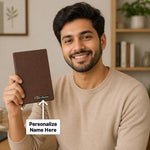 Personalized Premium Leather Diary with Custom Name – Executive Notebook Gift for Men & Women (Standard Gift Size) | Love Craft Gifts™
