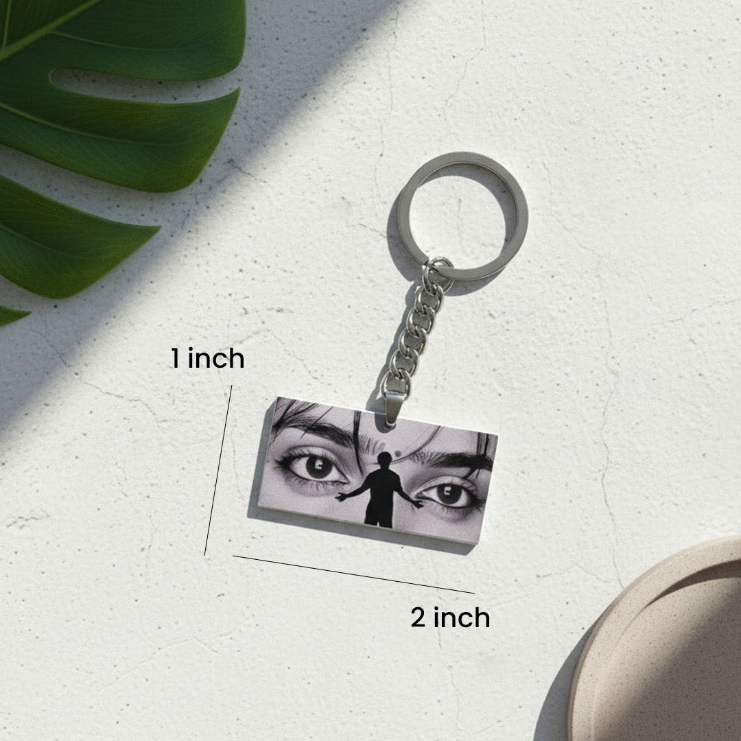 Spotify Customized Eye Keychain – 2×1" | Love Craft Gifts