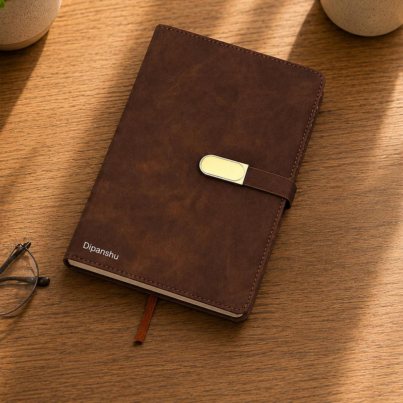 Personalized B5 Executive Diary with Custom Name | Premium Dated Planner Journal Gift for Professionals, Managers & Corporate Gifting | Love Craft Gifts™