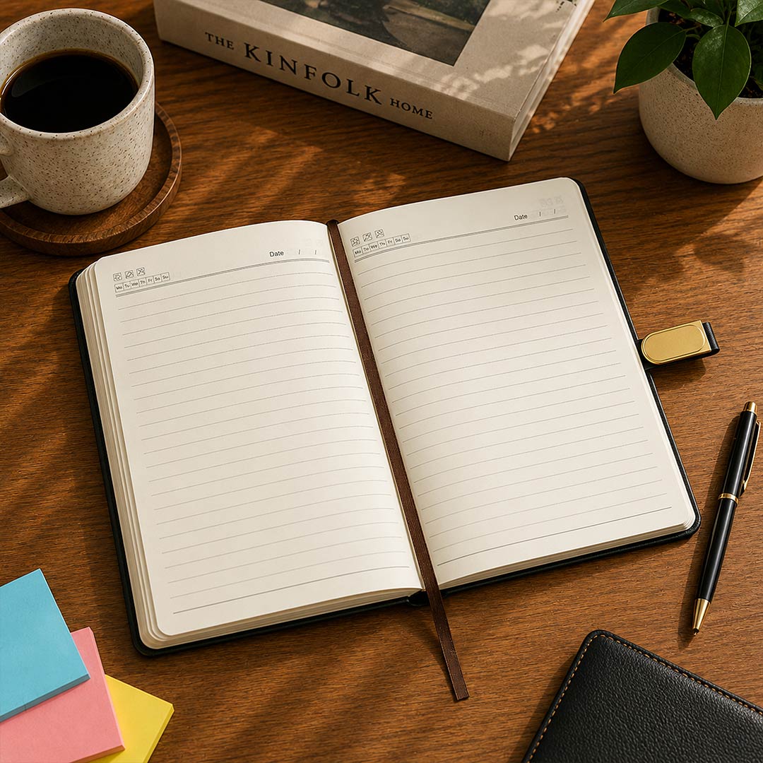 Personalized B5 Executive Diary with Custom Name | Premium Dated Planner Journal Gift for Professionals, Managers & Corporate Gifting | Love Craft Gifts™