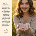 Heart Wings Crystal Pendant Necklace – Premium Silver Chain | Love Craft Gifts