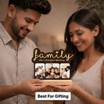Personalized Family Wooden Photo Frame with Custom Pictures | Emotional Family Keepsake Gift for Parents & Loved Ones - 5x6" | Love Craft Gifts™