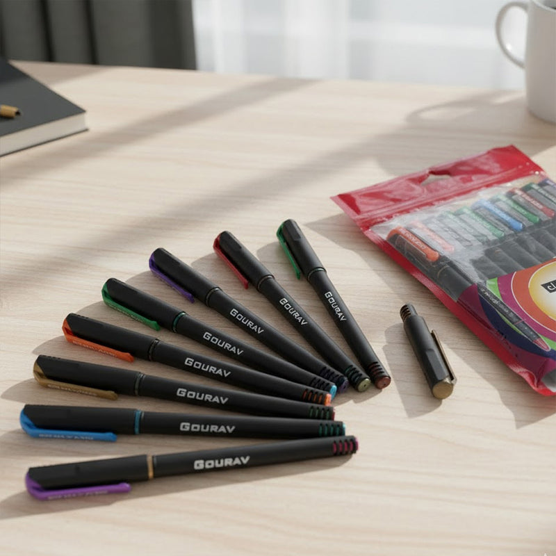 Classmate Octane Colour Burst Gel Pens, Multicolor, Pack of 10