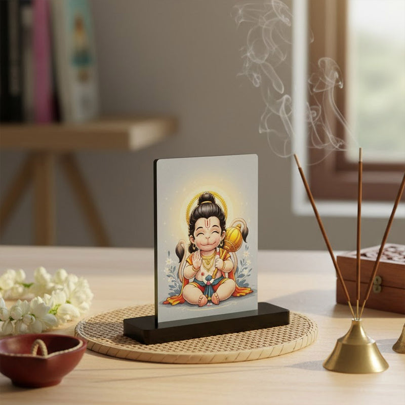 Baby Hanuman Acrylic Table Lamp (2.5×3.5 Inch)