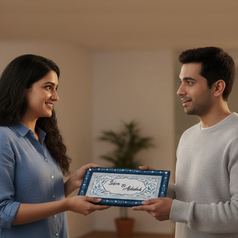 Personalized Couple Name Plate (7×12 Inch)