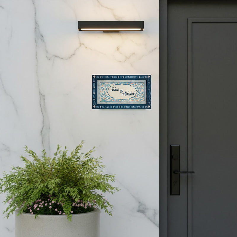 Personalized Couple Name Plate (7×12 Inch)