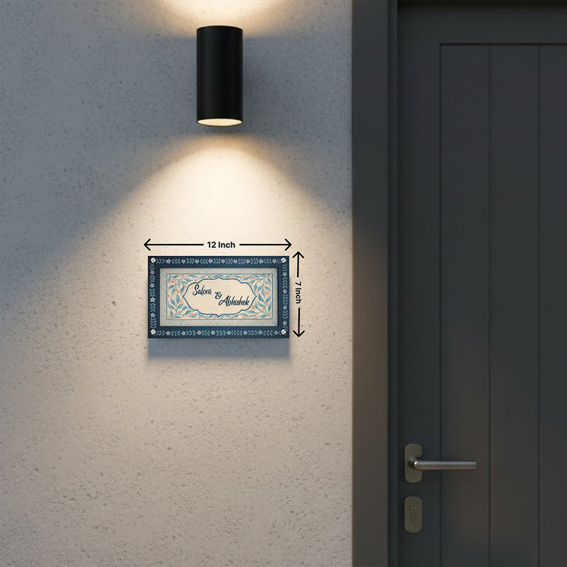 Personalized Couple Name Plate (7×12 Inch)