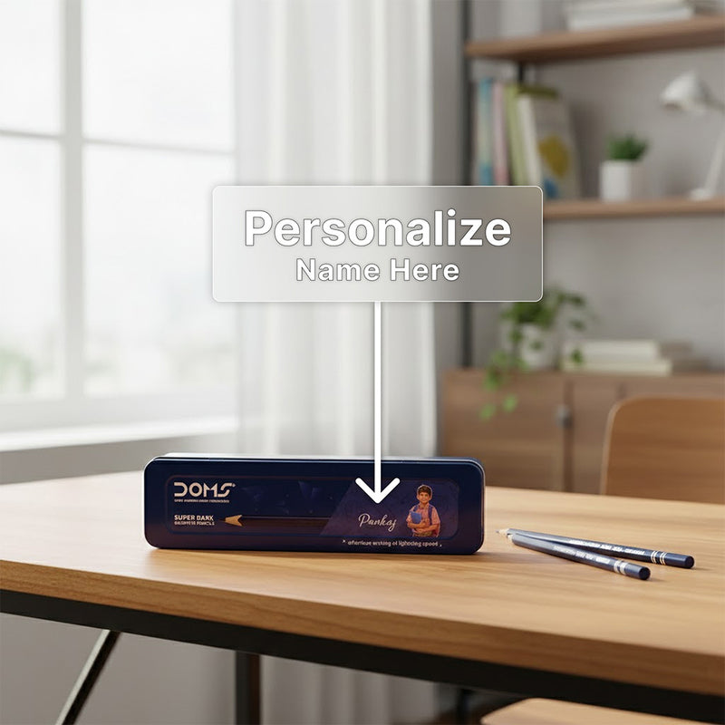 Doms Superio Super Dark HB/2 Graphite Pencil Tin Box