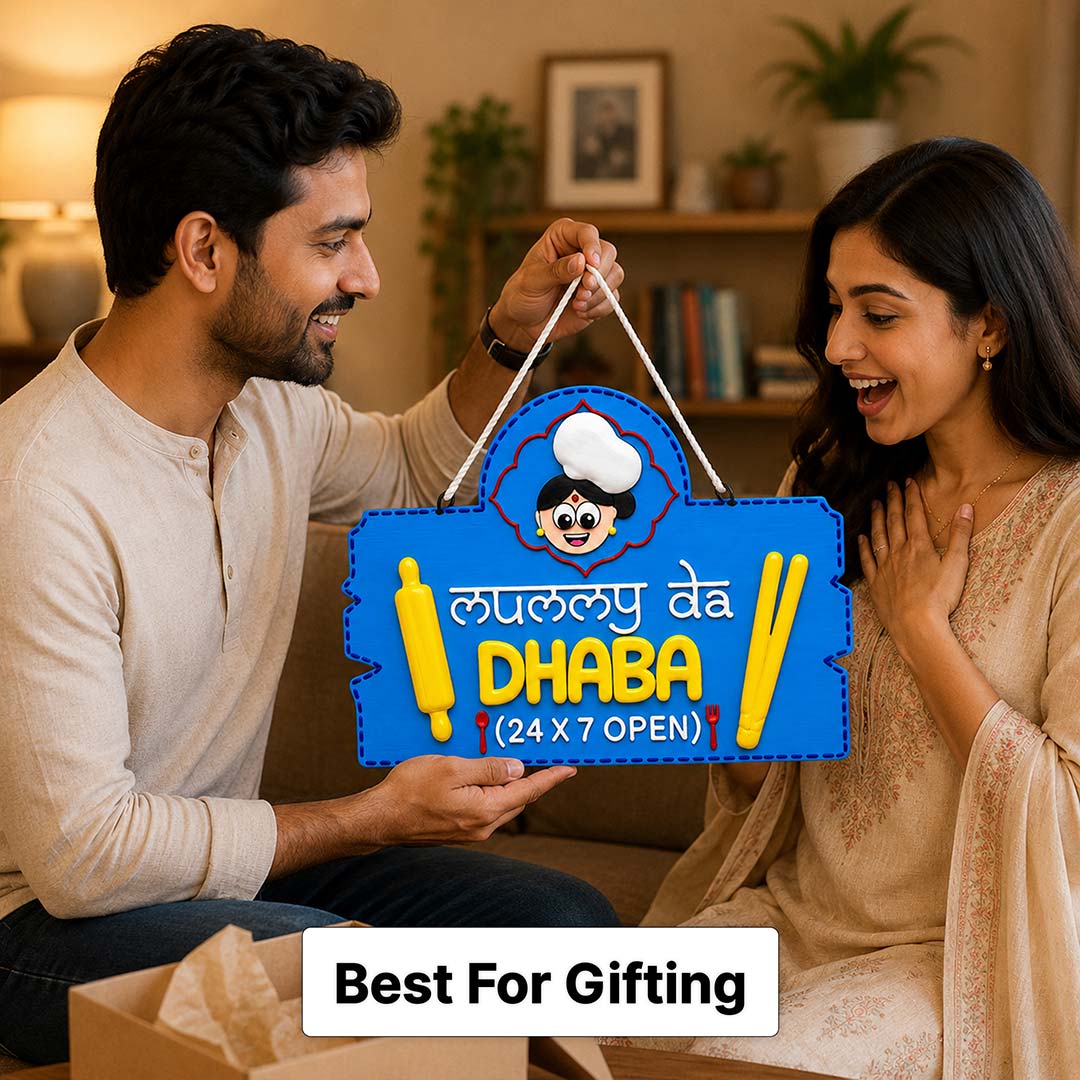 Punjabi Kitchen Wooden Wall Decor Mummy Da Dhabba | Love Craft Gifts™