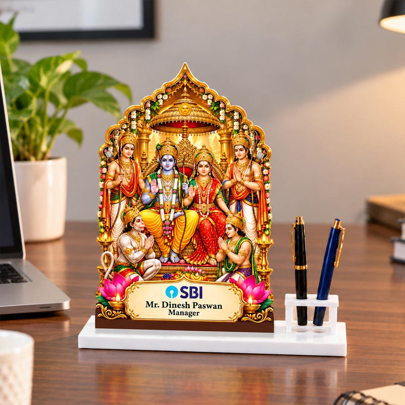 Ram Darbar Office Desk Stand | Manager, Employee & Executive Gift | Love Craft Gifts™
