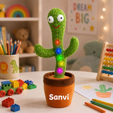 Personalized Dancing Talking Cactus Toy for Kids & Babies | Rechargeable Singing Mimic Recording Plush Toy Gift for Boys & Girls