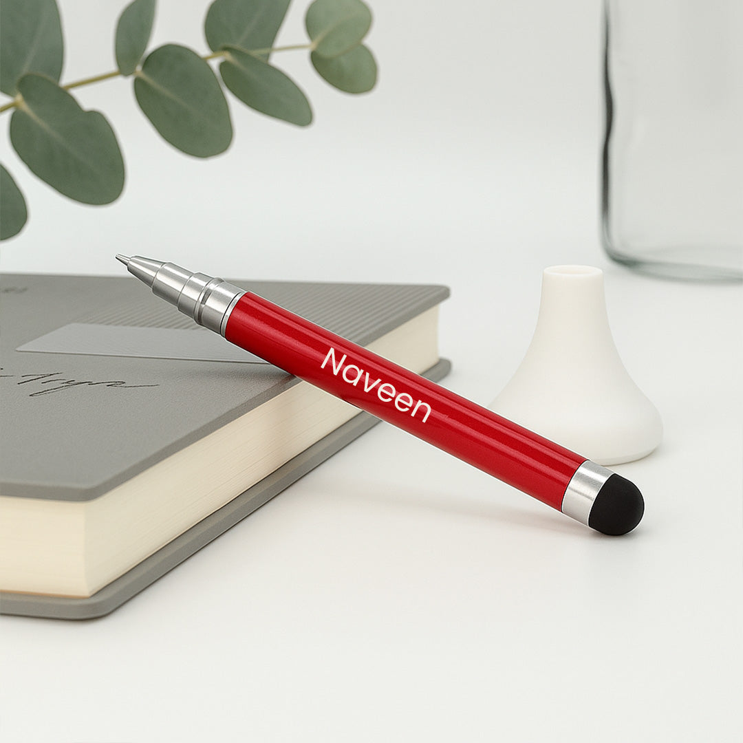 3-in-1 Multifunction Stylus Pen with Stand – Ballpoint, Stylus & Holder | Love Craft Gifts