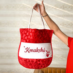 Personalized Red Velvet Name Bag | Love Craft Gifts
