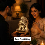 Lord Hanuman LED Car Dashboard Lamp – Premium Acrylic Bajrangbali Dashboard Light for Car Interior Decor, Spiritual Gift for Home, Office & Vehicle | LoveCraftGifts™