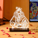 Banke Bihari Car Dashboard LED Acrylic Lamp – Vrindavan Shri Krishna Spiritual Night Light for Car Dashboard, Home Temple Decor & Religious Gift | LoveCraftGifts™
